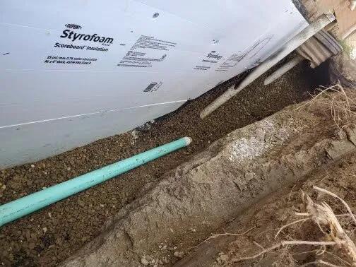 Drainage installation