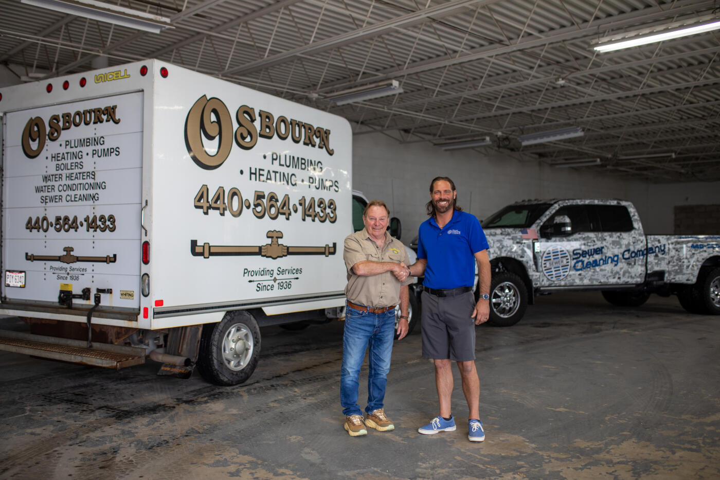 Sewer Cleaning Company and Osbourn Plumbing licensed team