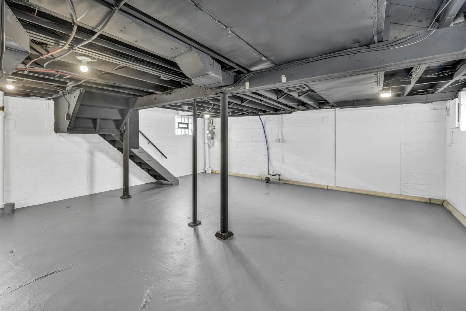 Interior basement waterproofing