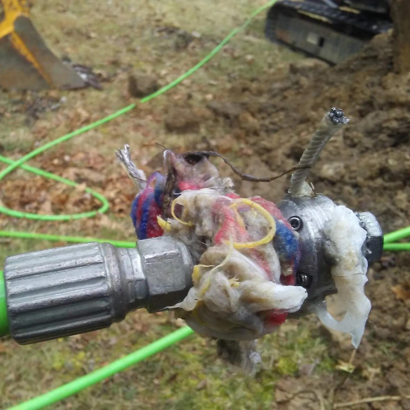 Clean sewer line result