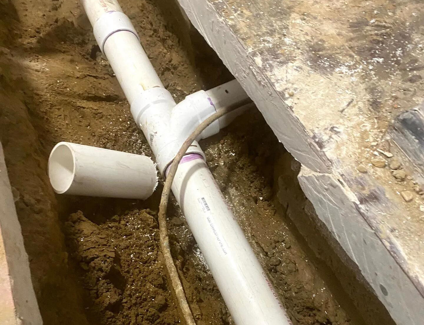 Traditional sewer line replacement